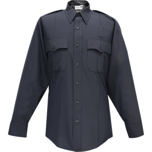 Flying Cross Justice Long Sleeve Shirt W/ Zipper - Lapd Navy 07W84Z 86 18.0 34/35 07W84Z 86 18.0 34/35