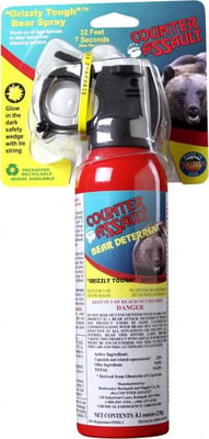 Counter Assault 15067204 Bear Spray  Capsaicin 32 ft-7 Seconds Range 8.10 oz 1 Can 15067204