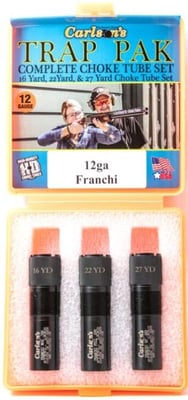 Carlson's Choke Tubes Trap Pack Choke Tube Set, Franchi Pre 99, 12 gauge, Black, 17220 17220