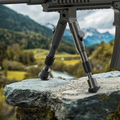 Feyachi 3 in 1 Tactical Riflebipod + Rail Mount Adapter + Barrel Clamp Adjustable Height from 6.5" to 7.0" for Hunting Feyachi5010_VC