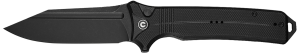 Neurohaptic Plain Black Stonewash Clip Point Knife 