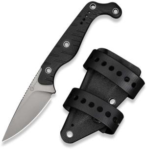 CIVIVI Sokn Fixed Blade Knife Black G10 Handle - C22027-1 