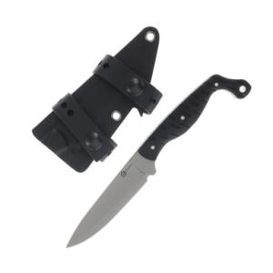 MDRN Hunter Fixed Blade Knife 4.12in Plain Stonewash Drop Point C23078-1