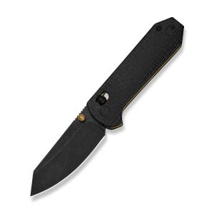 Yonder Desert Tan - Black 3.74in Plain Black Stonewash Spey Knife 