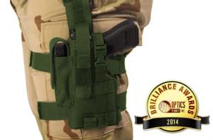 Elite Survival Systems Thigh Holster, Right Hand, Black - Beretta 92/96 w/Light 7677-RH