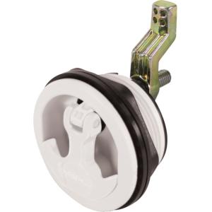Whitecap Compression Handle Stainless Steel/White Nylon Non-Locking - 1/4 Turn, 8230WC