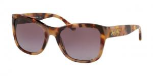 Coach L1045 HC8243 Sunglasses 55298H-55 - Men's, Honey Tort Frame, Purple Gradient Lenses