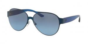Tory Burch TY6066 Sunglasses 32698F-58 - Men's, Navy Frame, Grey Blue Gradient Lenses 725125004565