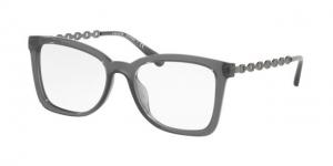 Coach HC6128U Eyeglass Frames 5537-52 - Transparent Gray Frame