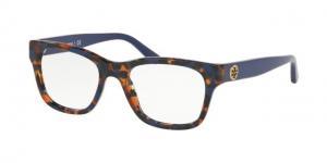 Tory Burch TY2098 Eyeglass Frames 1757-48 - Blue Amber Tortoise