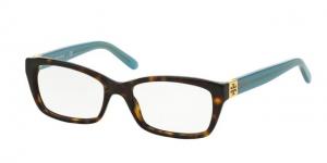 Tory Burch TY2049 Single Vision Prescription Eyeglasses 1359-53 - Tortoise Milky Fountain Frame