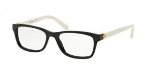 Tory Burch TY2061 Single Vision Prescription Eyeglasses 3149-51 - Black Ivory Frame