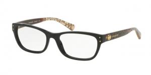 Coach HC6082 Single Vision Prescription Eyeglasses 5353-51 - Black/Wild Beast Frame
