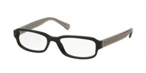 Coach HC6083 Eyeglass Frames 5354-52 - Black/Dark Grey Crystal Frame