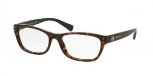 Coach HC6082F Eyeglass Frames 5244-53 - Dark Tortoise/Black Frame