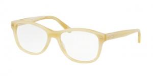 Coach HC6095 Progressive Prescription Eyeglasses 5423-52 - Ivory Horn Frame