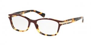 Coach HC6065 Progressive Prescription Eyeglasses 5437-51 - Burgundy Tortoise/Tortoise Frame