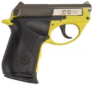 Taurus M22 DA Pistol 122039PLYF, 22 Long Rifle, 2.33 in, Polymer Grip, Yellow Finish, 8 Rd 725327610335