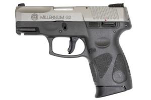 TAURUS PT-111 Millennium G2 9mm Pistol with Stainless Slide and Gray Frame 1-111039G2-12G