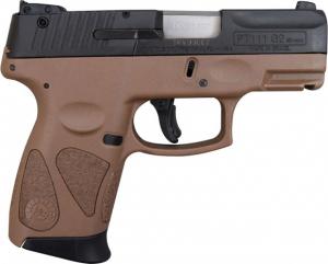 Taurus PT111 Millenium Pro G2 Pistol 9mm 3.2in 12rd Black / Brown 1-111031G2-12B 1-111031G2-12B