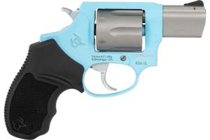 Taurus 856 Ultra-Lite 2-85629ULC24 Revolver 38 Special +P 2" 6rd DA/SA Matte Stainless Blue Raspberry Frame