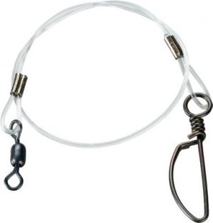 "Bass Pro Shops XPS Musky Fluorocarbon Leader with Barrel Swivel - 18"""