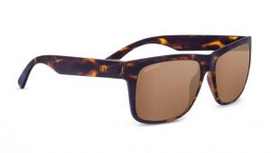 Serengeti Positano Sunglasses,Sanded Dark Tortoise Frame,Polarized Drivers Gold Square Lens 8373