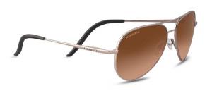 Serengeti Carrara Small, Polarized Drivers Gradient, Aviator , Unisex, Satin Rose Gold, Small, 8552