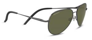 Serengeti Carrara Small, Polarized 555nm , Aviator , Unisex, Shiny Gunmetal, Small, 8554