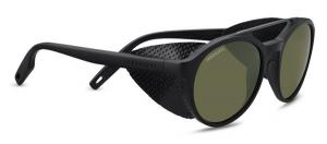Serengeti Leandro Glacier, Polarized 555nm, Round , Unisex, Satin Black/Satin Dark Gunmetal, Medium, 8585