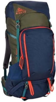 Kelty Asher 55 Pack, Midnight Navy/Burnt Olive, 22628721MNV