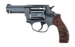 Heritage Roscoe HR38B3US1, 38 Special +P, 3", Wood Grips, Black Finish, 5 Rds