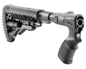 FAB Defense M4 Folding Buttstock for Rem 870 w/ Shock Absorber, Black, AGRF870-FKSB FXAGRF870FKSB