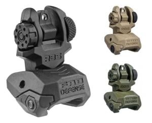 FAB Defense Rear Polymer Flip-up Rear Sight, Black, RBS FXRBS