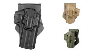 Scorpus M1 Holster w/Level 1 Retention, Swivel, Paddle/Belt, Right/Left, Glock .45 caliber, Black, M1 G-21S SCG21SB