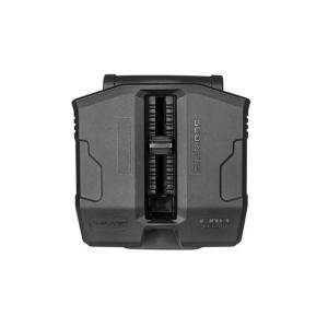 Scorpus Double Magazine Pouch w/ Swivel for Glock .45/10mm,Paddle+Belt, Black, SC-PG45SB