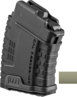 FAB Defense ULTIMAG VZ.58 Polymer Rifle Magazine, 7.62x39, 10 Rounds, Tan, fx-umagvzr10t fxumagvzr10t