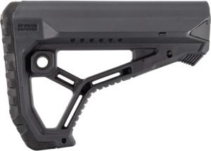FAB Defense OPMOD AR-15/M4 Skeleton Style Buttstock For Mil-Spec/Commercial Tube, Grey, FX-GLCOREB-FAB Defense OPMOD Grey FXGLCOREBOPMODGrey