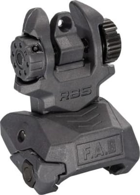 FAB Defense OPMOD Rear Polymer Flip-up Rear Sight, Grey, FX-RBS-FAB Defense OPMOD Grey 7290111587320