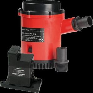 Johnson Pump HD Bilge Pump 2200 GPH, w/EM Switch, 12V, 02204-00 0220400