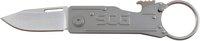 Keytron Knife, 1.8" Stainless Folding, Satin Finish, Straight, Built In Bottle Opener KT1001-CP