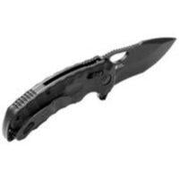 Kiku Folding Knife, Xr Black, Micarta Handle, 3.0" Blade, Clam 12-27-02-57