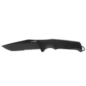 SOG Trident FX Blackout Fixed Blade Knife Partially Serrated 17-12-02-57