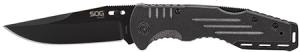 S.O.G FF11 Salute Folder 3.63" 8Cr13MoV Stainless Clip Point G10 Black FF11CP