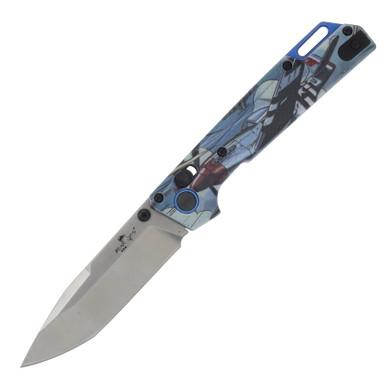 Bear & Son SMKW Exclusive Nekama I "Fire From Above Folding Knife UMC-1000-ALGY-S-FF