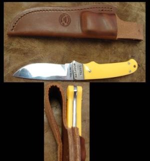 Moore Maker Drop Point Hunter 7" Yellow 3100UDP 3100UDP