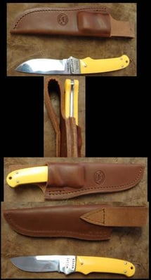 Moore Maker Drop Point Hunter 8.25" Yellow 3101UDP