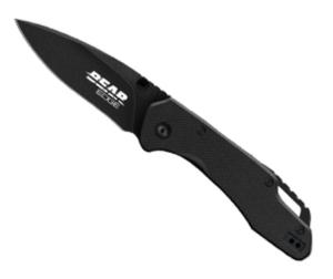 Bear Edge G10 Black Assisted Drop Point Sideliner, 4.5in, 71502