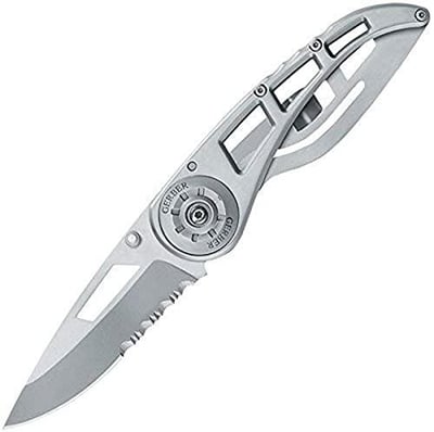 Gerber Gear Ripstop II Knife, Serrated Edge [22-41616],Silver 22-41616