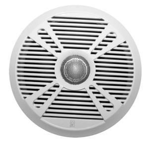 Poly-Planar MA7065 6.5 2-Way Marine Speaker w/2 Grills - White & Graphite, MA7065 MA7065